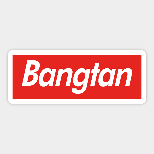 Bangtang Box Logo Sticker by ArtByDesign